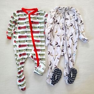 Bundle Pajamas Posh Peanut Longhorn Skulls Kickee Pants Firetruck 3 Months